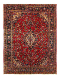 Red Persian Hand Knotted Kashan 10'11'' X 14'2''