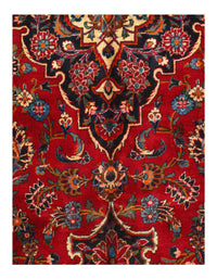 Red Persian Hand Knotted Kashan 10'11'' X 14'2''