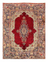 Red Persian Hand Knotted Kerman 9'11'' X 13'4''