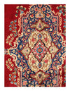 Red Persian Hand Knotted Kerman 9'11'' X 13'4''