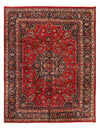 Vintage Red Persian Hand Knotted Mashad 9'8'' X 12'6''