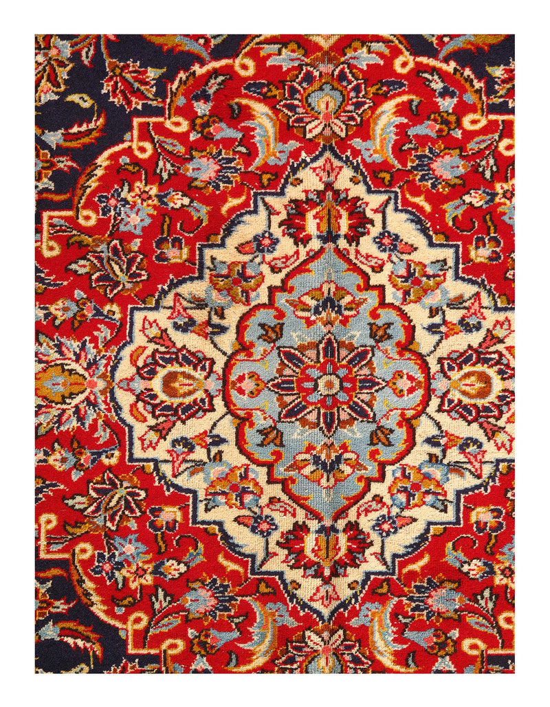 Navy Persian Antique Kashan 9'9'' X 13'7''