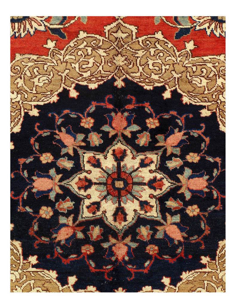 Rust Persian Antique Tabriz 9'11'' X 13'