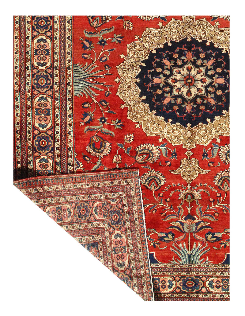 Rust Persian Antique Tabriz 9'11'' X 13'