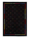 Black Color Fine Modern Machine made rug 6'6'' X 9'9''