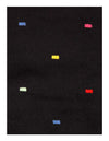 Black Color Fine Modern Machine made rug 6'6'' X 9'9''