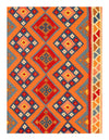 Multi color Persian Shiraz kilim 4'7'' X 10'7''