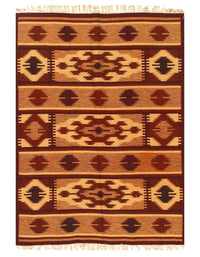 Brown Fine Hand Knotted NW Rug 4'8'' X 6'5''