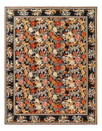 Multi Color Fine Hand Knotted Abusson Rug 8' X 10'