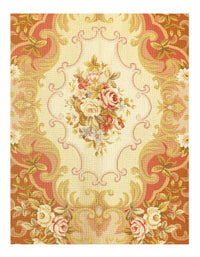 Light Brown Fine Hand Knotted Aubusson Rug 8' X 9'9''