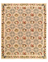 Beige Fine Hand Knotted Abusson Rug 7'6'' X 9'9''