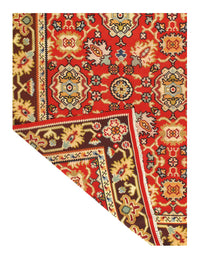 Rust Fine Hand Knotted Turkish Kazak Rug 5'3'' X 7'7''