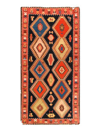 Multi Color Antique Russian Kazak 5'11'' X 11'8''