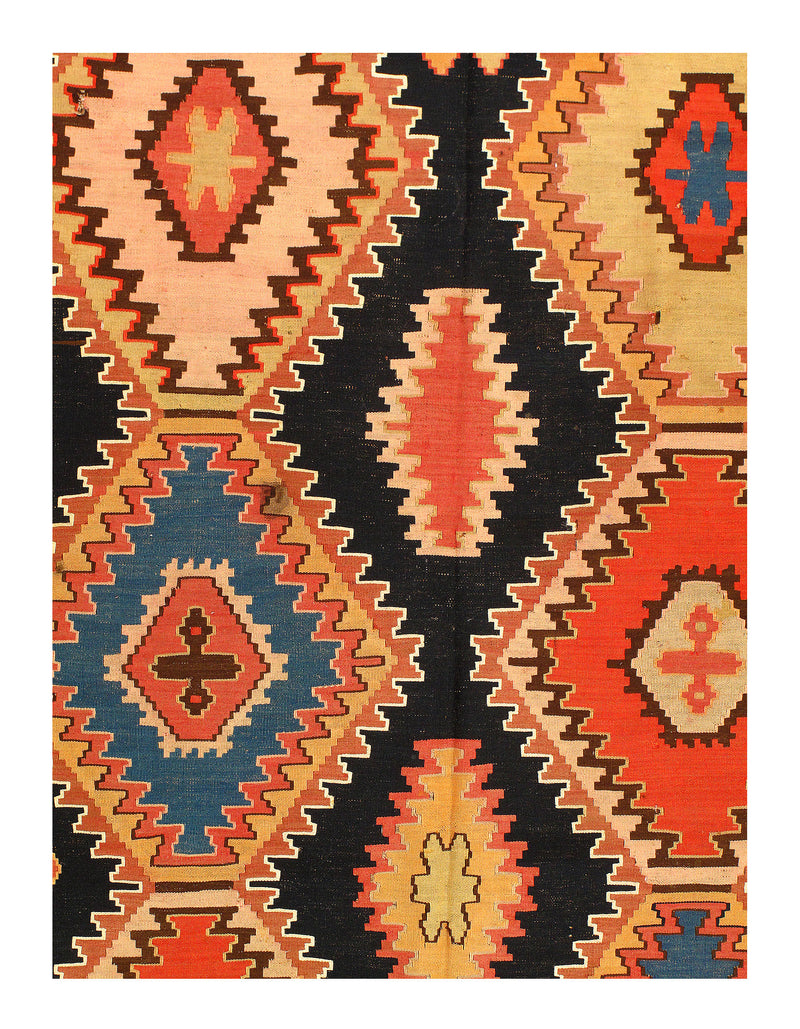 Multi Color Antique Russian Kazak 5'11'' X 11'8''