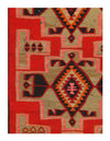 Vintage Red Persian Hand Knotted SHiraz kilim 4'6'' X 9'