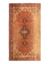 Rust Vintage Egyption Fine Tabriz Design machine made Rug 5' X 9'