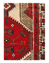 Vintage Red Persian Hand Knotted Saravand 3'3'' X 6'11''