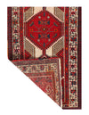 Vintage Red Persian Hand Knotted Saravand 3'3'' X 6'11''