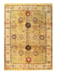 Camel Color Fine Hand Knotted Sultananad Rug 9'11'' X 13'5''