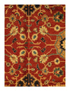 Red Color Fine Hand Knotted Agra Rug 9' X 13'