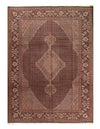 Brown Fine Tabriz Design silk & wool Rug 10'2'' X 13'9''