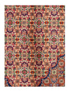 Brown Fine Tabriz Design silk & wool Rug 10'2'' X 13'9''