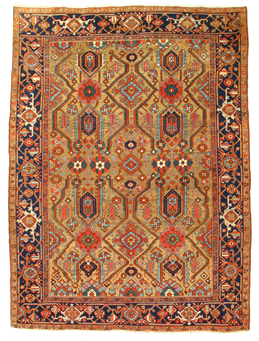 Gold Persian Antique Serapi 7' X 9'9'' – Alexandria Fine Rugs