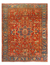 Rust Antique Persian Heriz Serapi Rug 9'7'' X 12'1''