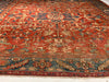 Rust Antique Persian Heriz Serapi Rug 9'7'' X 12'1''