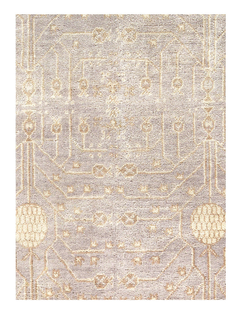 Gray Color Fine Hand Knotted khotan 7'7'' X 10'2''