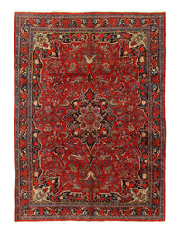 Antique Persian Bidjar Hand-Knotted 9'x12'5"