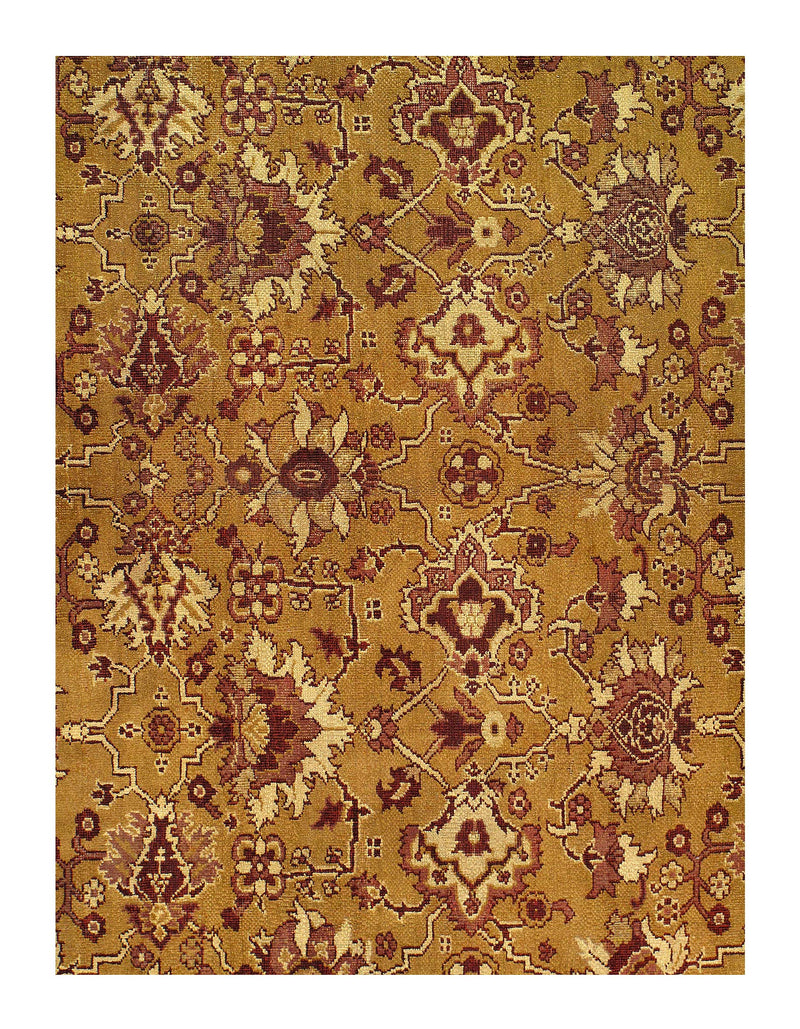 Gold Antique Agra 10'7" X 13'