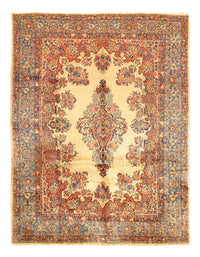 Ivory Persian Antique Sarouk rug 8'8'' X 11'9''