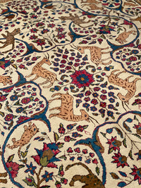 Ivory Antique Tabriz Design 8' 2'' X 12'