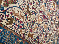 Ivory Antique Tabriz Design 8' 2'' X 12'