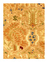 Beige Color Fine Hand Knotted Tabriz Design 2' X 4'