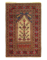 Ivory Turkish Kazak Rug 2'11'' X 4'5''