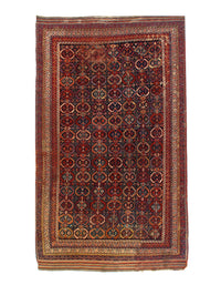 Navy Blue Persian Antique Qashgaei 5'1'' X 8'6''