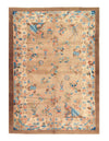 Light Brown Antique Chinese Art deco Rug 4'1'' X 5'11''