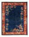 Navy Blue Antique Chinese Art Deco Rug 8'5'' X 11'4''