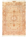 Beige Persian Isfahan Silk & wool 8'.1'' x 11'.11''