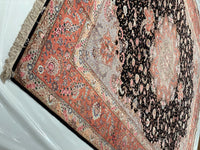 Persian Tabriz Design Silk & Wool Rug - 9'7" x 13'2"