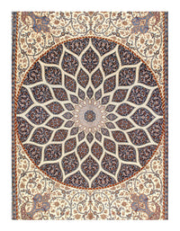 Brown Persian Isfahan wool & silk 9'.11'' X 13'.8''