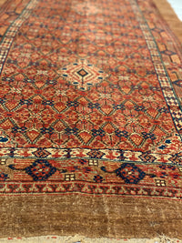 Fine Hand Knotted Persian Antique Saravand 3'6'' x 14'.3''