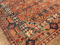 Fine Hand Knotted Persian Antique Saravand 3'6'' x 14'.3''