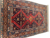 Red color Antique Caucasian Russian Kazak Rug 4'5'' X 6'11''