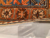 Red color Antique Caucasian Russian Kazak Rug 4'5'' X 6'11''