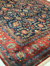 Navy Antique Persian Kashan 10'6" X 18'7"