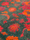 Green Vintage Traditional Over-Dyed 10' X 14'