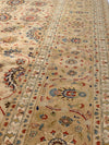 Beige fine Hand Knotted Tabriz Design 10' X 13'9''